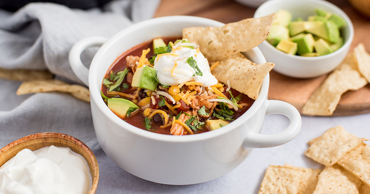 Easy Pressure Cooker & Slow Cooker Chicken Enchilada Soup